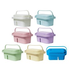 Artist Brush Washer Portable Brush Washing Bucket with Palette Box for Painting