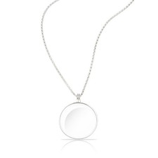 Rongon Magnifying Pendant Necklace 5X Magnifiers with 42mm Silver