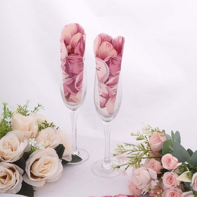 Efavormart 20 Pack Pink Peony Flower Shaped 2-Ply Paper Cocktail TYPE2 