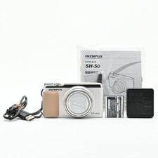 OLYMPUS STYLUS SH-50 Digital Camera 16MP 24x Zoom White Compact Model