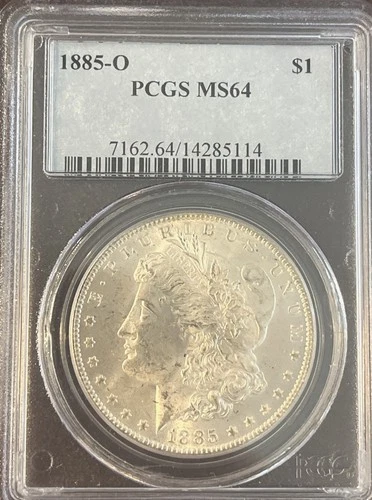 1885-O Morgan Silver Dollar ~ PCGS Graded MS64