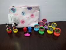 Disney Surprise Stamper Set, Princess Erasers, Miniso Pencil Bag Set