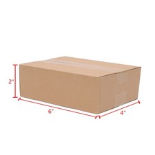 100 Pcs Yellow Cardboard Boxes 6x4x2in Shipping Storage Moving Mailers