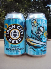 PITTSBURGH BREWING CO. IRON CITY BEER  INAUGURAL ROCKIN REGATTA 12oz can 2025