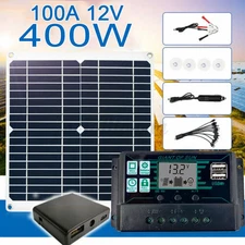 Solar Panel Kit 400 Watt 12V with 100A Battery Charger Controller Caravan Boat