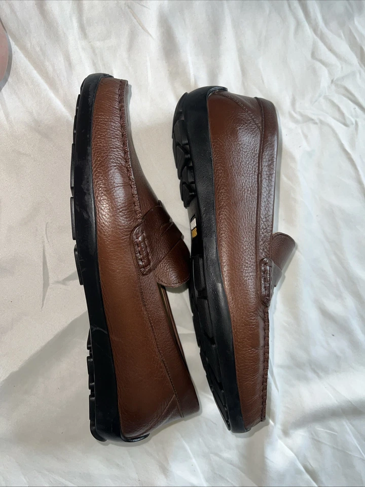 Samuel Hubbard Mens Free Spirit for Him Driver Loafer US 12 Wide Leather - Image 3 of 4