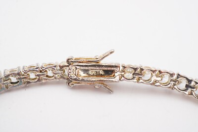 Sterling Silver 925 Cubic Zirconia Tennis Bracelet 7.75