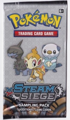 Pokemon Card - Steam Siege - Sampling Pack - 3 Cards - Factory