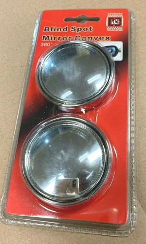 2PC CONVEX 360 CHROME BLIND SPOT WIDE ANGLE REAR VIEW MIRROR CAR TRUCK JH-027CR - Bild 4 von 4