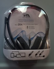 Cyber Acoustics AC-204 Universal Stereo Headset w/ Noise Cancelling Mic DNCT4