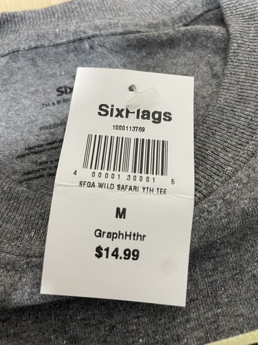 Size: MEDIUM Youth WILD SAFARI Six Flags Great Adventure RARE Kid's T-shirt NWT - Picture 5 of 7