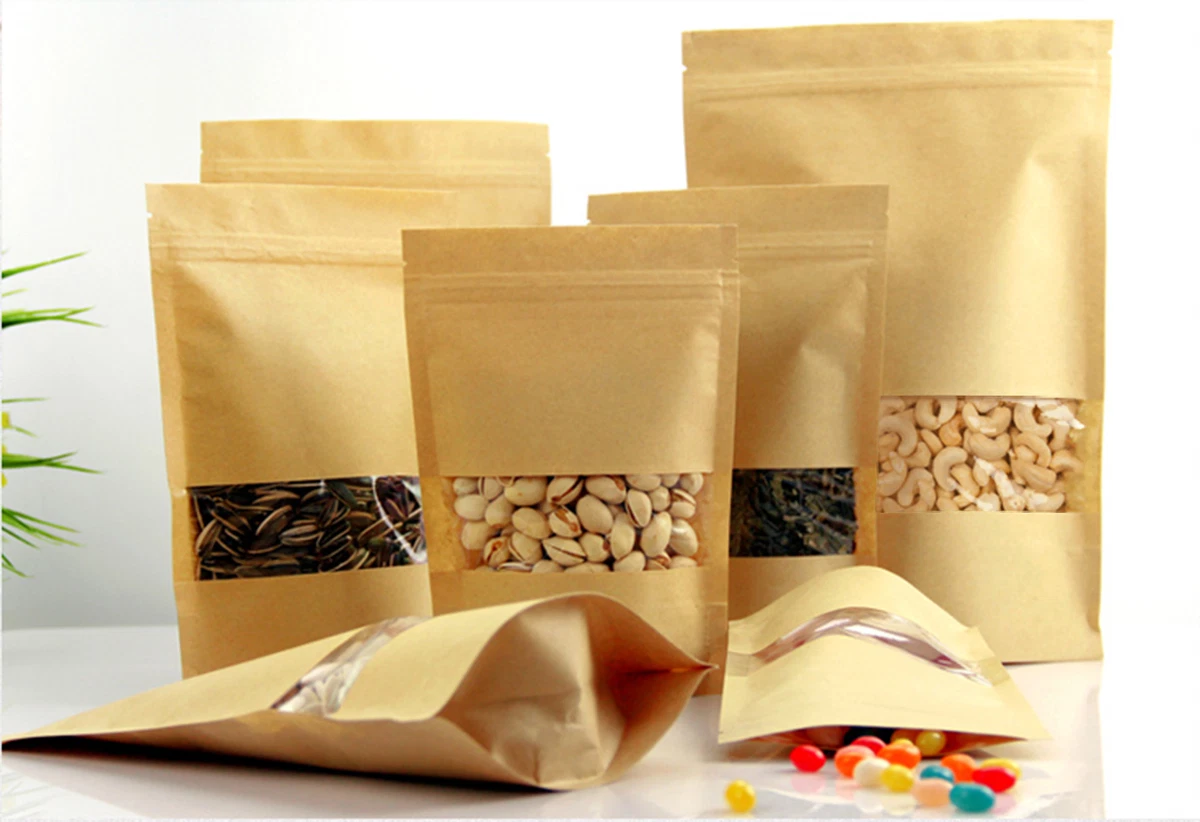 Sealable Paper Bags with Window