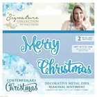 Sara Signature Contemporary Xmas Metal Die Seasonal Sentiment NEW