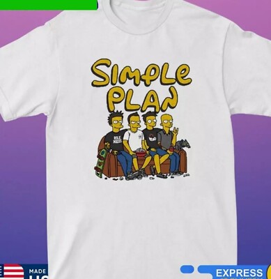 Simple Plan US UK Tour T Shirt S-5XL COTTON