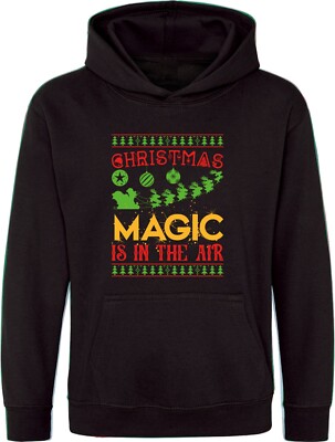 Christmas magic is in the air xmas hoodie