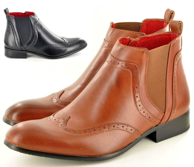 skechers blaine orsen mens chelsea boots