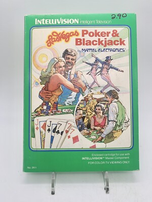 Intellivision Las Vegas Poker and Blackjack complete CIB Mattel Tested VGC Box