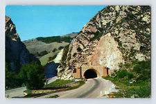 Postcard California Santa Barbara CA Gaviota Pass Tunnel 1960s Unposted Chrome