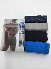 Calvin Klein Men`s 4-Pack Microfiber Low Rise Trunk, Multi, XL