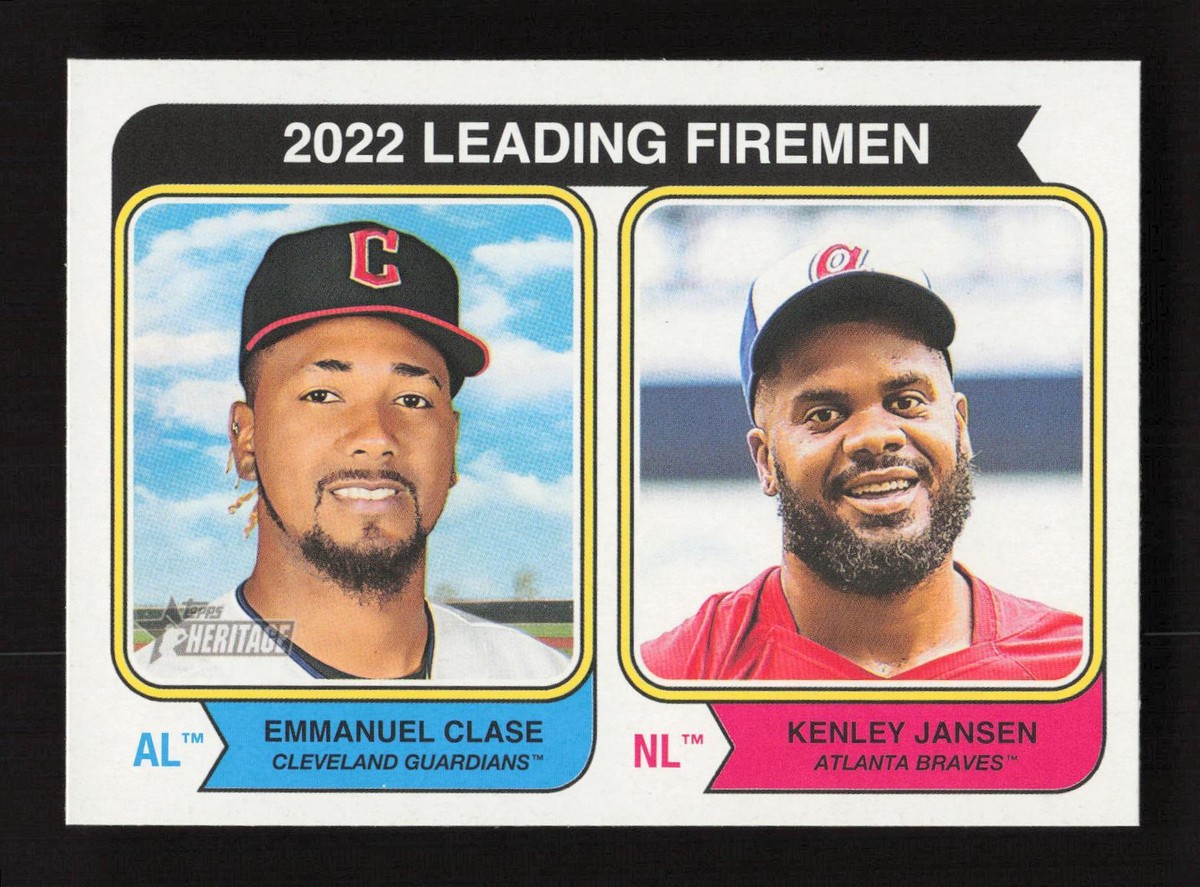 2023 Topps Heritage #208 2022 Leading Firemen (Emmanuel Clase