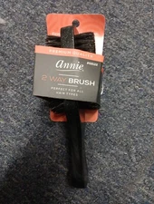 Annie 2-Way Boar Bristle Hair Brush - Black NEW