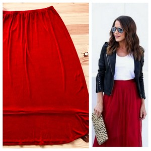 travel knit maxi skirt