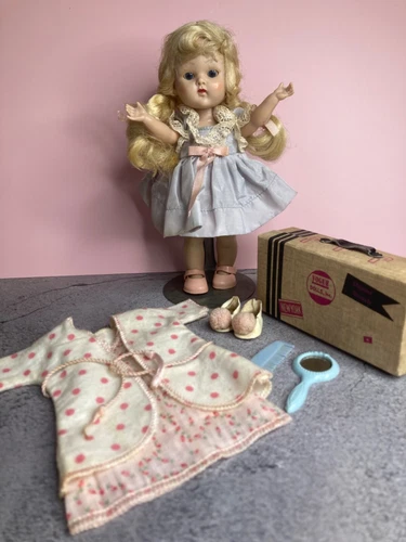 Vintage 1950s Vogue Ginny SLW w/Painted Lashes, Tagged Dress & More