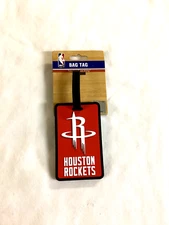 NBA Official Houston Rockets Luggage Tag Travel Bag ID Golf Tag FREESHIP