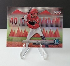 2024 Bowman Chrome Edwin Arroyo Scouts' Top 100 Prospects Refractor #BTP-40 Reds