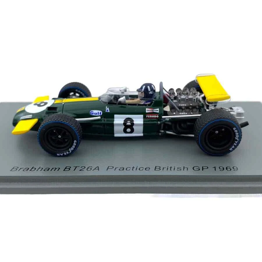 Modellino F1 Spark Model 1/43 Brabham BT26A Practice British GP 1969 #8 G. Hill - Immagine 2 di 4