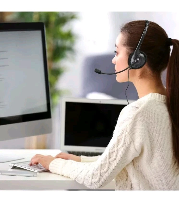 Brand New Sealed Dynamode N90 Stereo Headphones with boom Mic PC/MAC VoIP Ready - Image 3 of 4