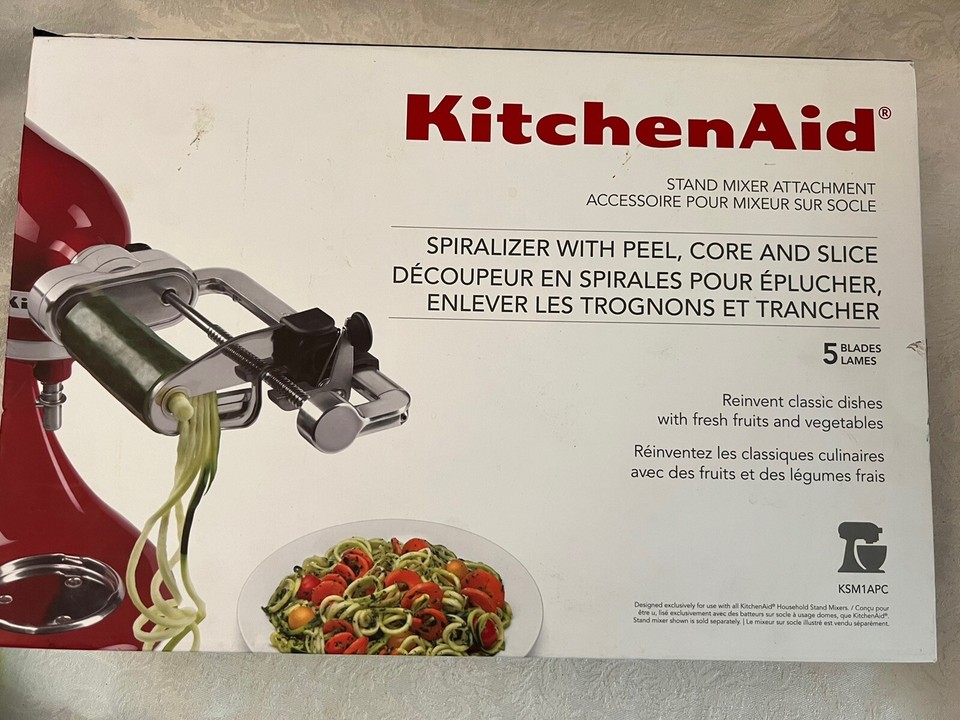 KitchenAid Mixer Spiralizer Attachment with Peel, Core and Slice