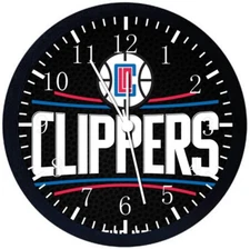 LA Clippers Wall Clock 12" Large Personalized option with adding names F106