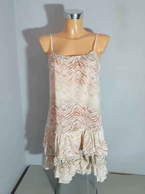 VILA dress summer dress beach dress size M transparent IBIZA look flounces
