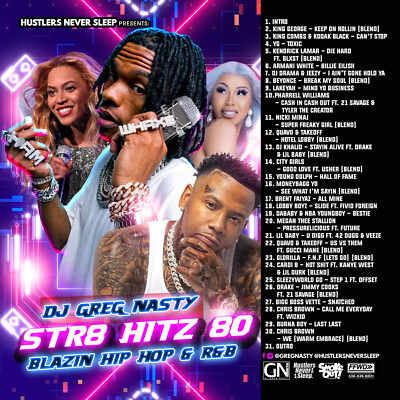 Dj Greg Nasty - STR8 HITZ 80 (BLAZIN HIP HOP & R&B)