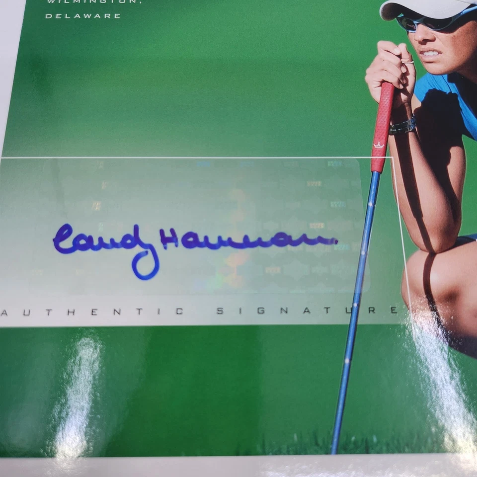 2004 SP Golf Signature Shots Candy Hannemann Auto Autograph 8x10 Pre-owned - Image 2 of 3