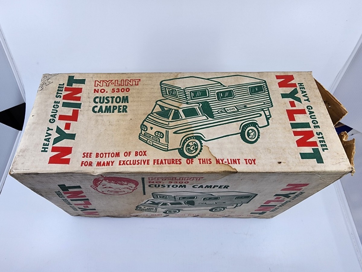 Vintage Nylint #5300 Custom Camper Truck Pressed Steel Ford