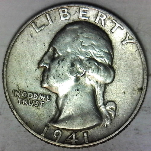 Nice Collector grade 1941  Washington Quarter Buy it now Free Shipping in USA