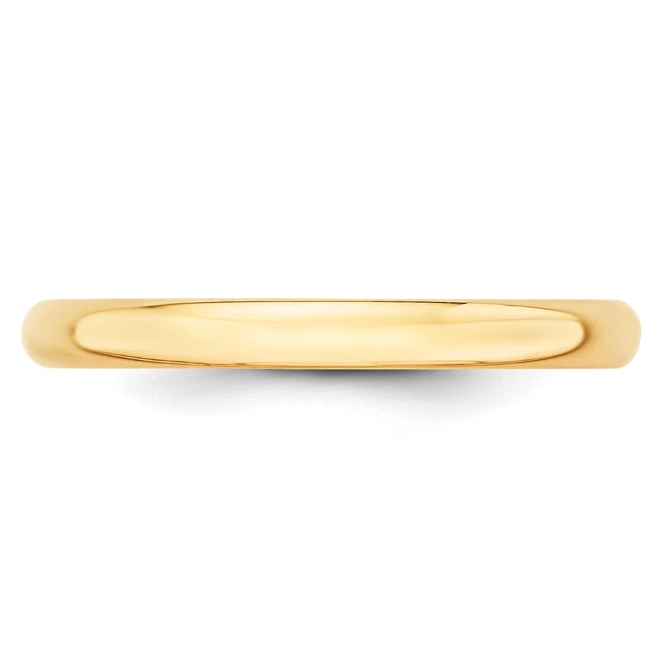 14k Yellow Gold 2.5mm Round Wedding Band Ring Perfect Gift for Women Size 6.5 - Image 2 of 4