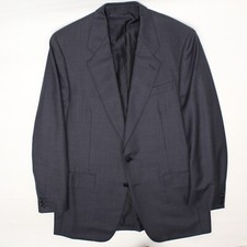 Luciano Barbera Mens Suit Coat 44L Dark Blue ...