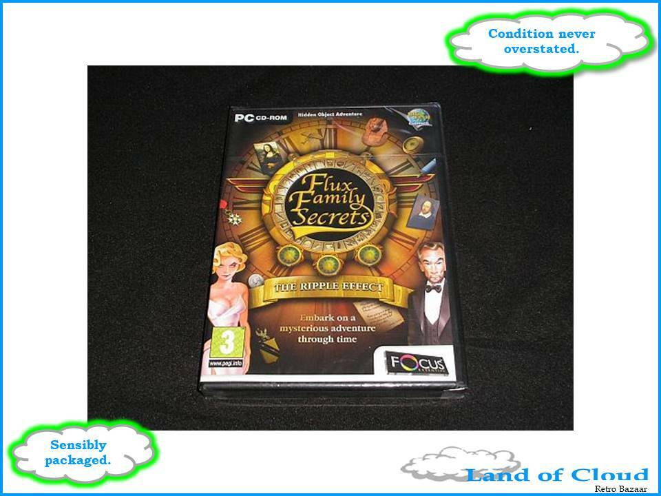 Flux Family Secrets: The Ripple Effect PC CD-ROM game - SAFE POST