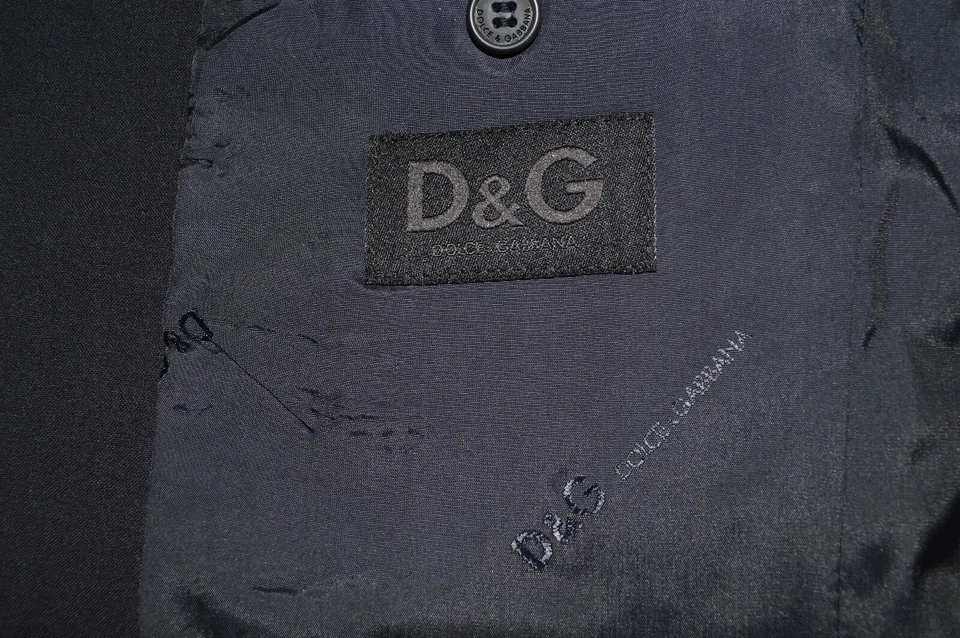 Dolce & Gabbana men's 3btn navy blue ticket pocket blazer jacket sz e50R us 40R - Image 4 of 4