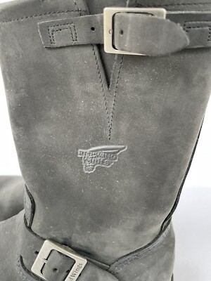 Red Wing Heritage Engineer Boots 2974 Black Leather Size 7 D | eBay