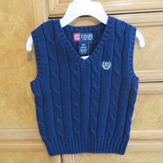 boys navy sweater vest