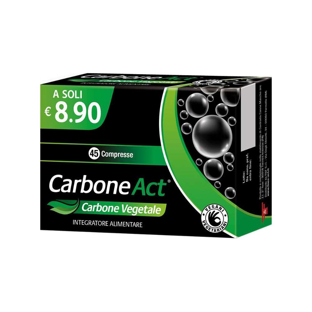 Linea Act Carbone Act Integratore Alimentare, 45 compresse