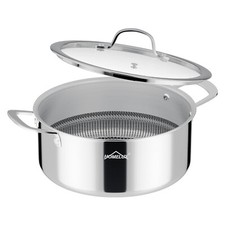 Edelstahl Kochtopf Induktion mit Deckel 20 24 26cm Topfset Kratzfest Antihaft