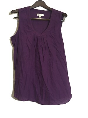 Cold water Creek Purple Tank Top Women s Size L 14-16