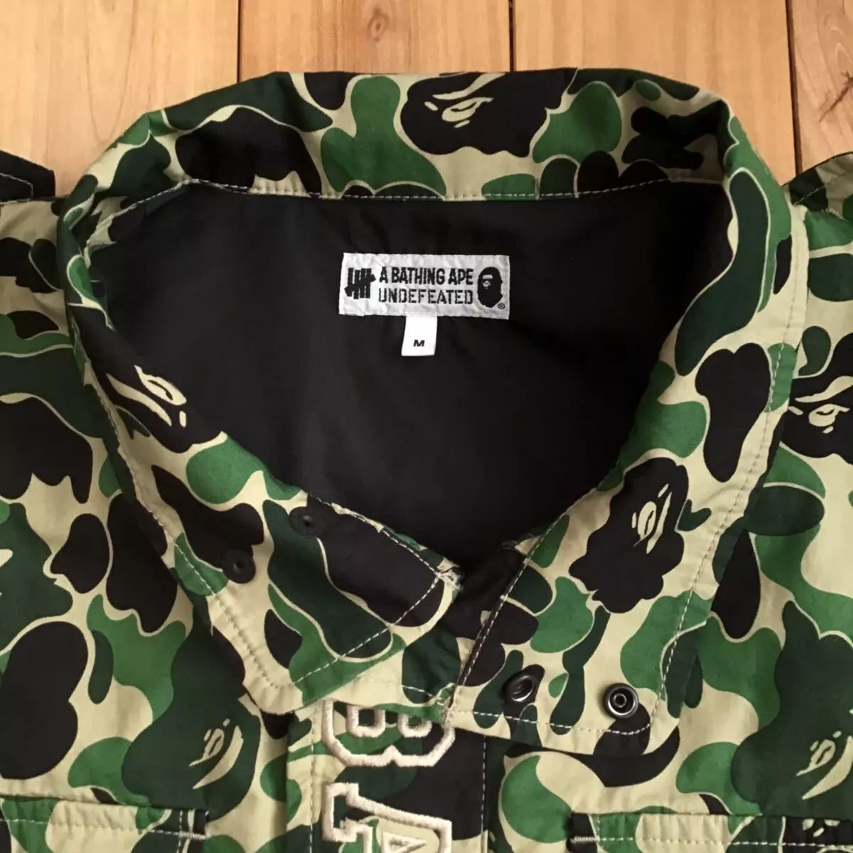 BAPE × undefeated M65 military jacket ABC camo green A Bathing Ape Size M