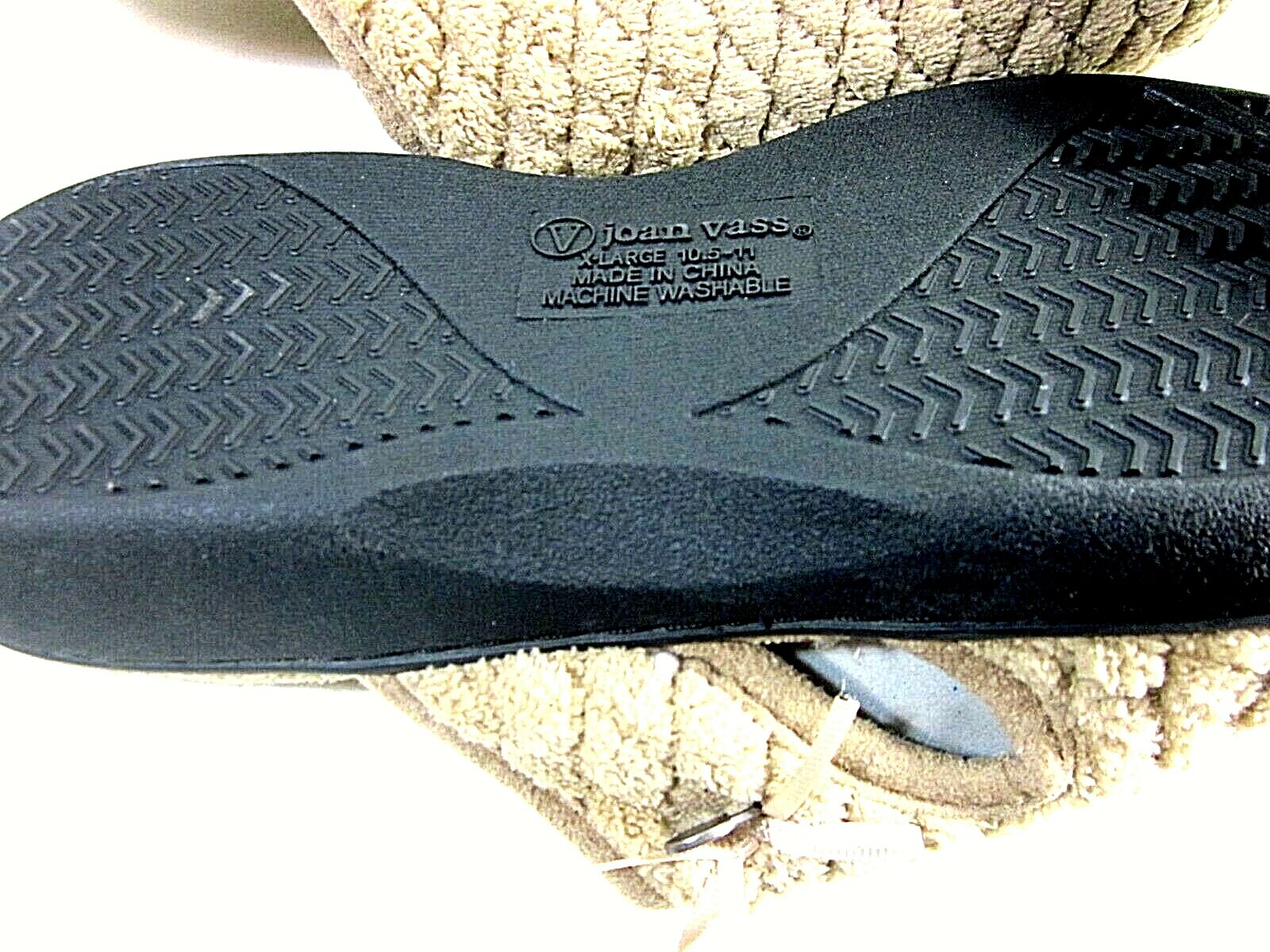 PANTOFOLA D’ORO Joan Vass Pantofole Trapuntate da Donna Beige Dorato Taglia US 10.5 11 Medium