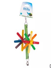 Bird Toy Chew Jungle Stick Parrot Cages Conure African Grey Cockatiel 15x10 cm